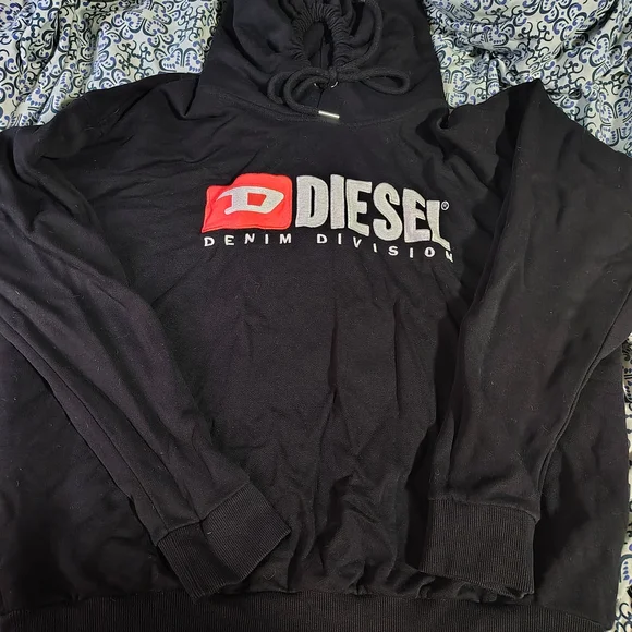 Diesel Black and Red Logo Hoodie - Picture 5 of 5